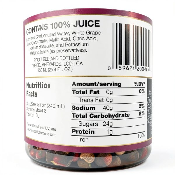 Non-Alcoholic Wine Grocery Gourmet Food 25.4 Fluid Ounces-1