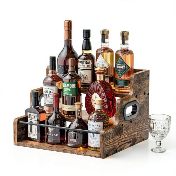Wooden Liquor Shelf Xiamen Glong Furniture Bar Storage-1
