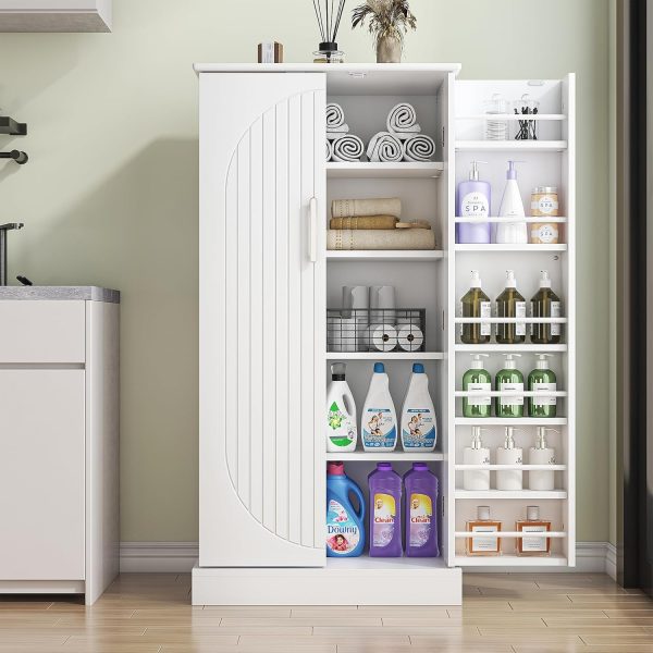 Kepptory Pantry Cabinet Large Storage Rust Resistant Kitchen-8