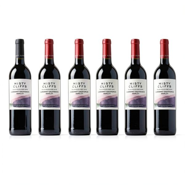 Misty Cliffs Non-Alcoholic Wine Red Cherry Spice Low-Calorie-0
