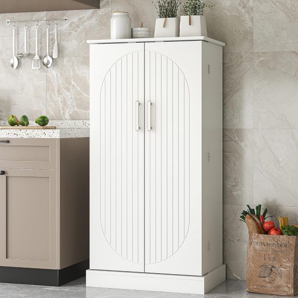 Kepptory Pantry Cabinet Large Storage Rust Resistant Kitchen-2