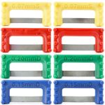 Dental Interproximal Reduction Strips Set – 8-Piece Color-Coded Diamond IPR Strips Kit – Reusable, Stainless Steel with Single-Handed Tactile Control-0