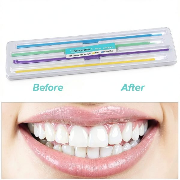 120pcs Dental Sanding Strips, Dental Polishing Strips, Tooth File for Chipped Tooth, 150 X 4mm Abrasive Dental Floss for Teeth Deep Cleaning Tool Oral Care-6