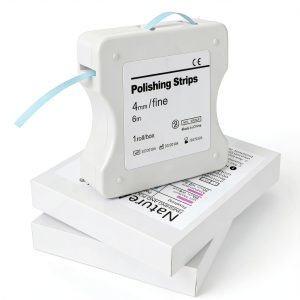Dental Polishing Strips Fine Grit 30um by NatureAqua 4mmx6m Blue Roll-0