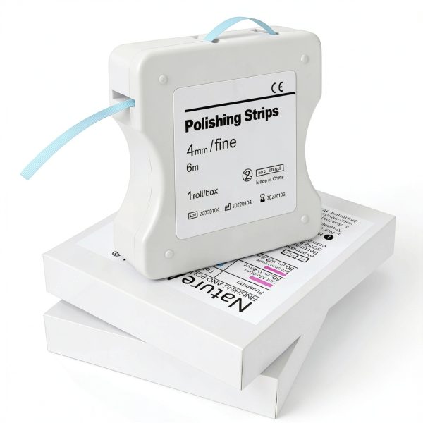 Dental Polishing Strips Fine Grit 30um by NatureAqua 4mmx6m Blue Roll-0