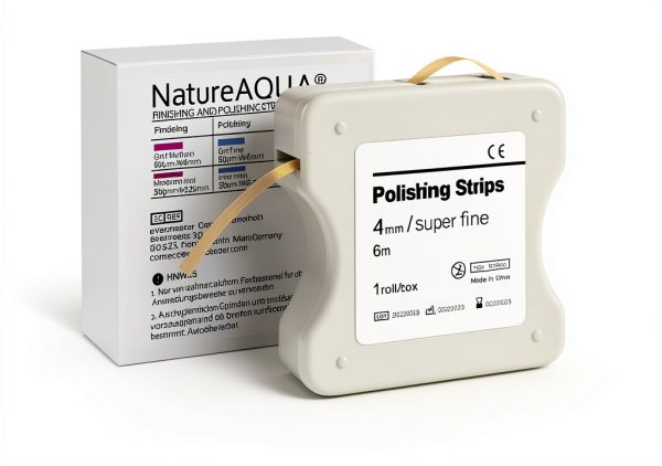 Dental Polishing Strips NatureAqua 15μm 4mm×6m Light Orange Roll-0