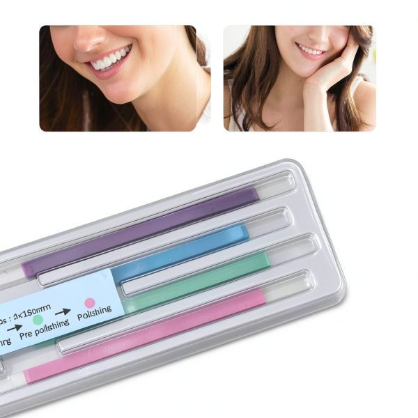 Maxmartt Dental Polishing Kit 60pcs Four-Color Abrasive Strips-1