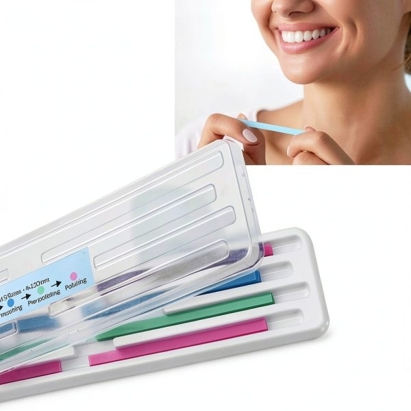 Maxmartt Dental Polishing Kit 60pcs Four-Color Abrasive Strips-2