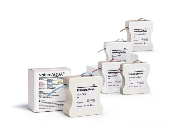 Dental Polishing Strips NatureAqua 15μm 4mm×6m Light Orange Roll-3