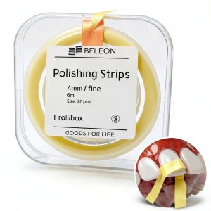 Dental Polishing Strips Fine 4mm x 6M Roll - BELEON Polyester Abrasive-0